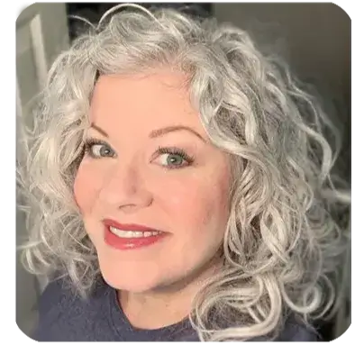 smiling middle aged woman customer testimonial for HepatoBurn supplement showing confidence and wellness